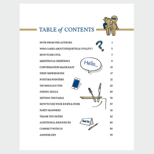 Modern Etiquette for Youth - Table of Contents
